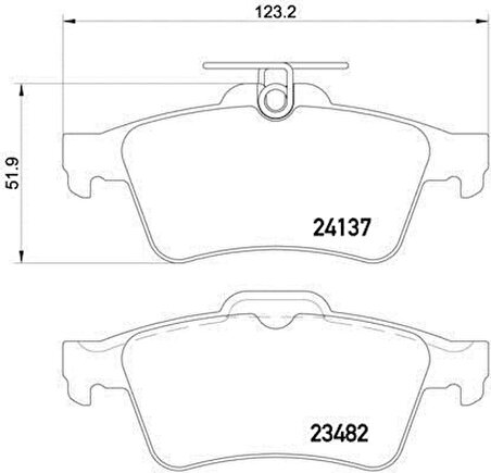 Mazda 3 Arka Fren Balatası [Magneti Marelli] (440601689R)
